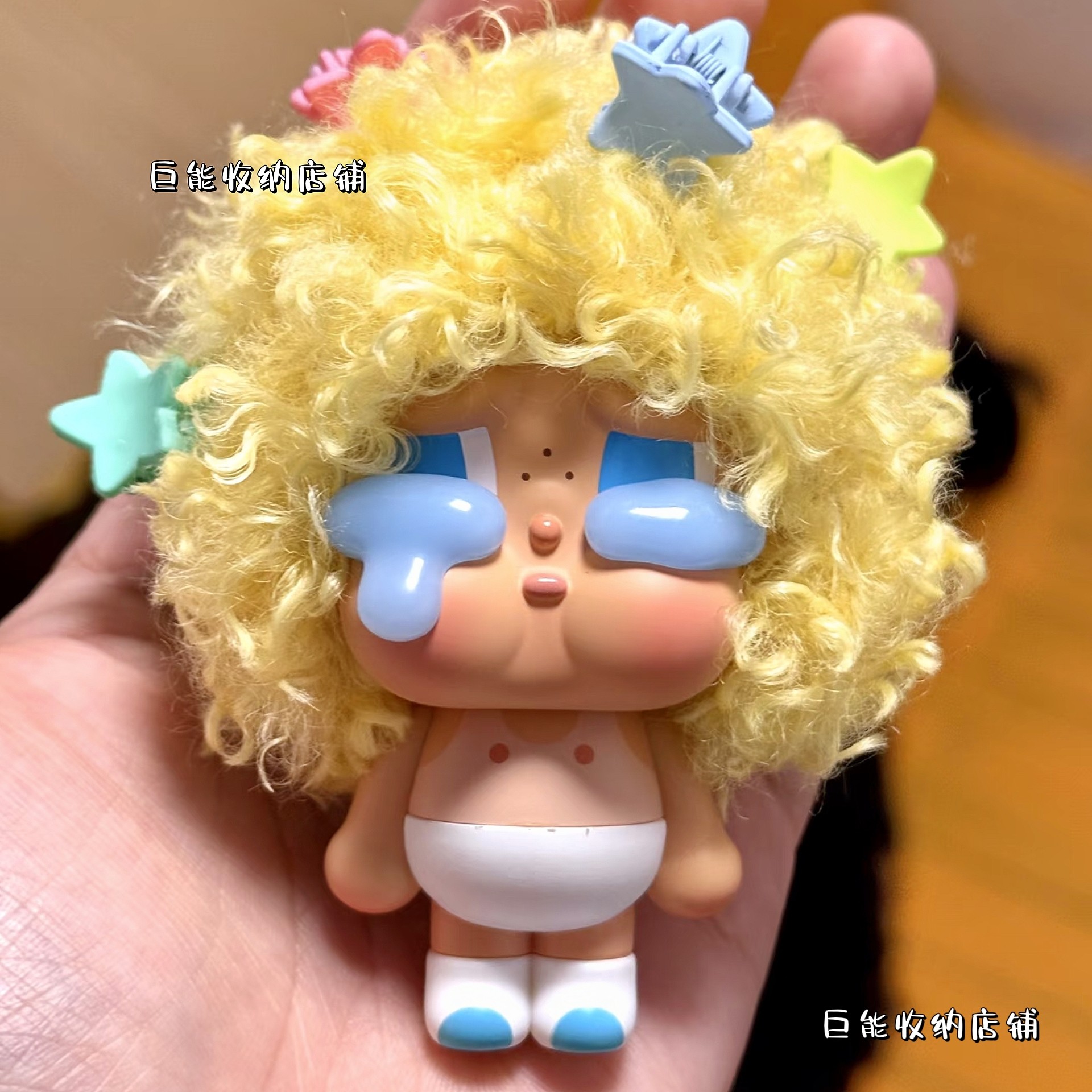 泡泡玛特crybaby哭娃萌粒爆炸头扭扭棒自制假发可爱盲盒装饰道具,淘宝优惠券,粉丝福利购,淘宝优惠卷