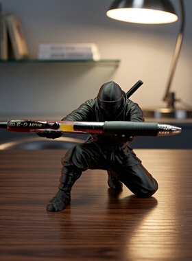 忍者创意笔架收纳摆件