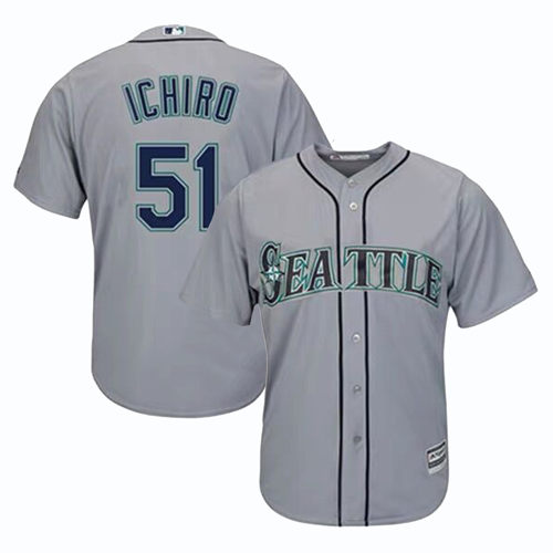 美职棒球联盟Mariners西雅图水手Ichiro Suzuki铃木一郎刺绣球衣 - 图0
