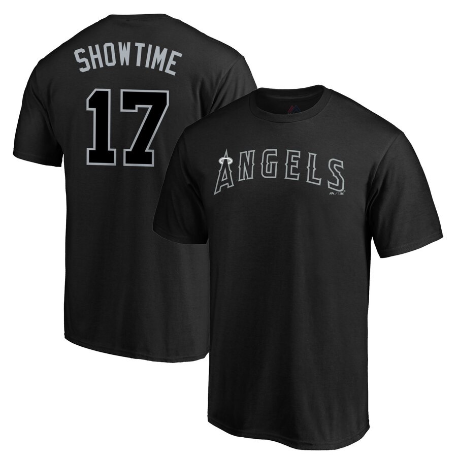 洛杉矶天使大谷翔平美职棒棒球纪念签名短袖夏季T恤短袖可定制 - 图0