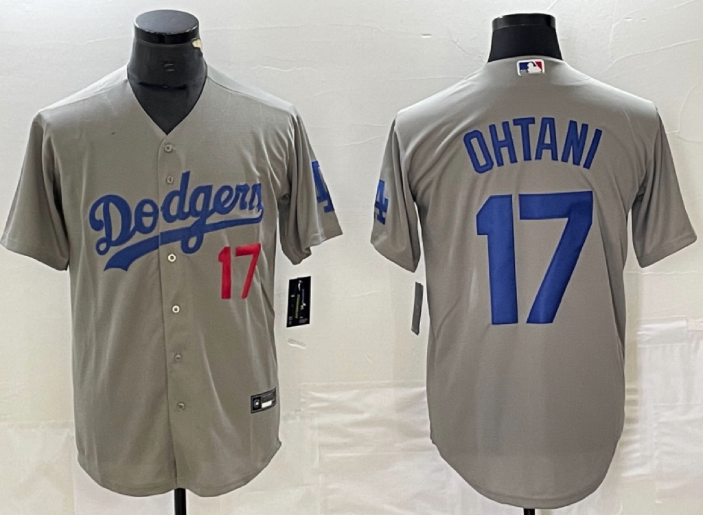 Dodgers球衣道奇队棒球服17号OHTANI22空白款开衫T恤短袖大码球迷 - 图2