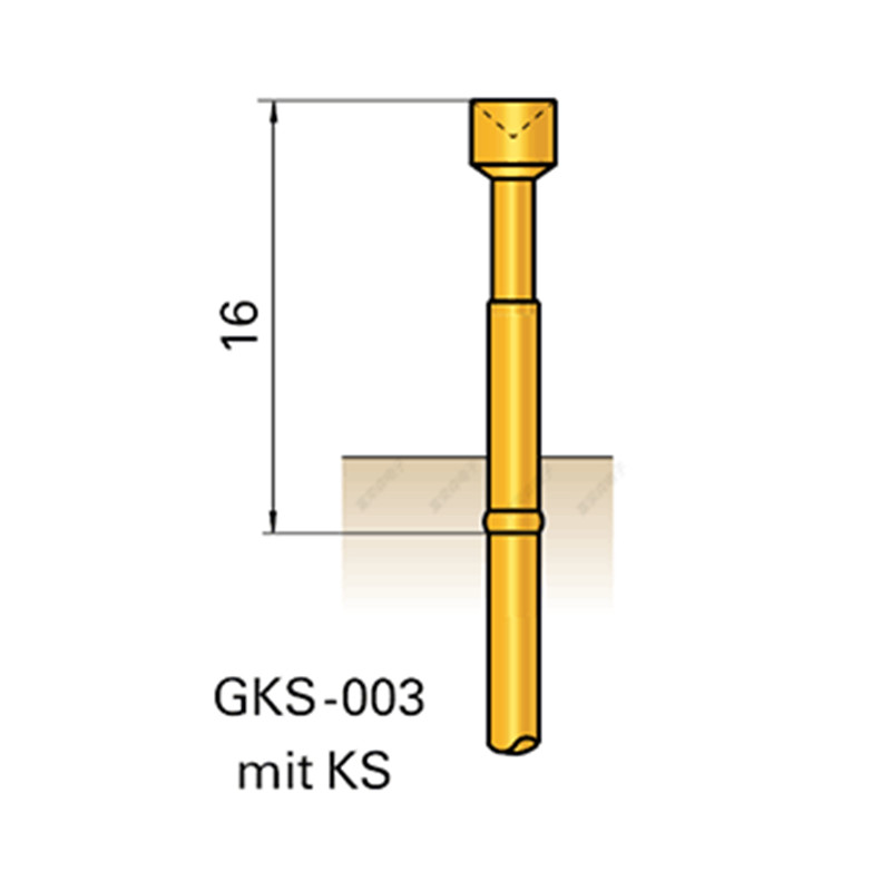 德国ingun英钢探针GKS003系列进口原装测试针弹簧针2.02梅花齿针 - 图3