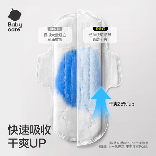 babycare小N卫生巾日夜用姨妈巾护垫迷你巾超柔薄官方旗舰店正品 - 图1
