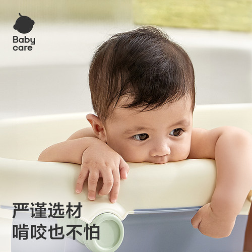 babycare婴儿洗澡盆宝宝浴盆新生儿大号浴桶童家用可折叠坐躺神器 - 图2