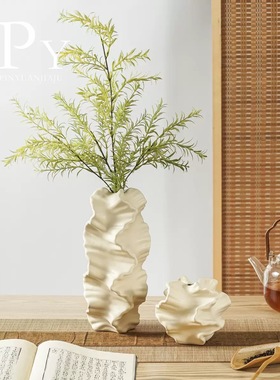 复古侘寂花瓶仿真花个性高颜值