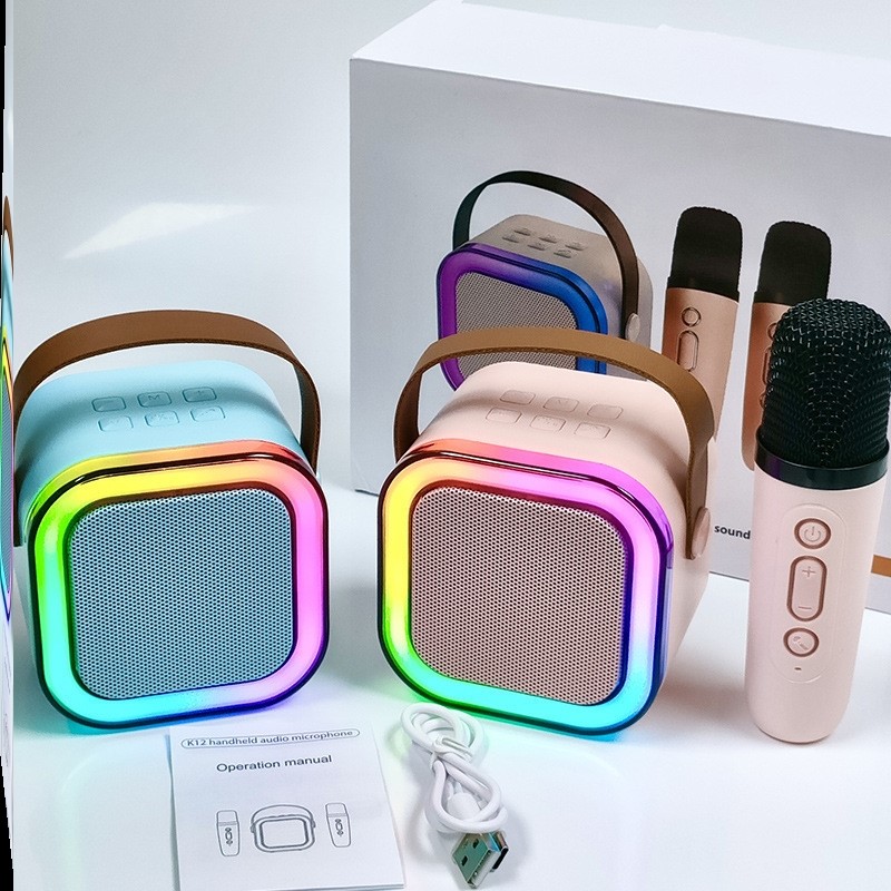 Wireless Bluetooth audio handheld microphone singing and requesting all-in-one machine children's home KTV audio set