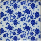 Джингджэнь сине -белый фарфоровый керамический цвет кирпичной кирпичной кухня на землю линия талии