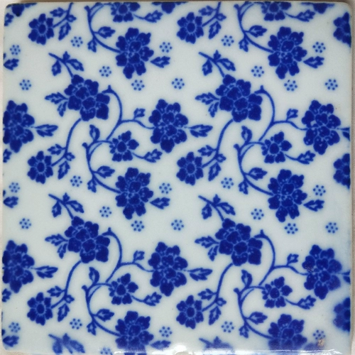 Джингджэнь сине -белый фарфоровый керамический цвет кирпичной кирпичной кухня на землю линия талии