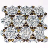 Джингджэнь европейский стиль головоломка мозаика фоновая фоновая настенная балкон кухонная туалетная плитка керамическая домов