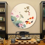 Cross -STITCH 2022 Новая линия, вышитая дом и богатая девять рыбная карта