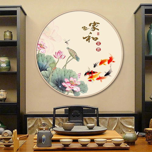 Cross -STITCH 2022 Новая линия, вышитая дом и богатая девять рыбная карта