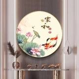 Cross -STITCH 2022 Новая линия, вышитая дом и богатая девять рыбная карта