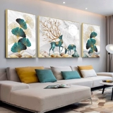 Cross -STITCH 2023 Новая линейная вышивка гостиная большая трехэтажная картинка Рекрутирование богатства оленя, простая вышивка ручной работы цветов