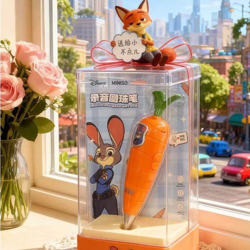 疯狂动物城2同款朱迪胡萝卜录音笔网红创意卡通趣味文具儿童礼物 - 图1