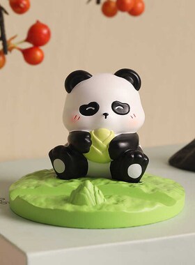 速发创意面猫办公室桌件装饰摆熊文创情绪治愈系生日礼物