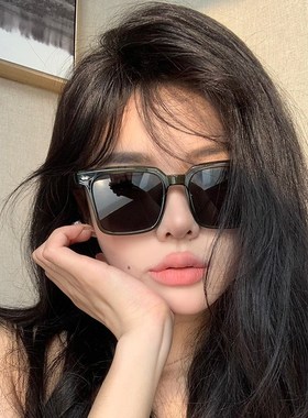 速发TR0超轻方形防紫方线太镜甜酷辣妹风脸圆脸显外小太镜