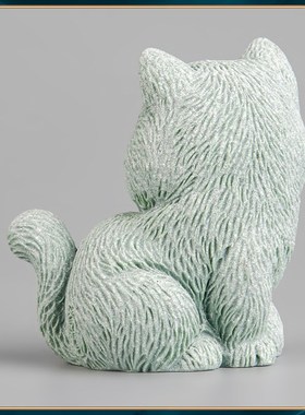 速发国潮青砂石猫咪茶宠精品摆件可器茶室茶桌茶台小摆件装饰物养