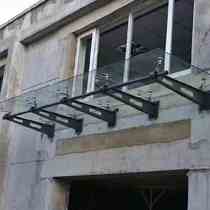 High End Full Welt Bull Leg Fixed Rack Iron Corner Rain Canopy Z Junction Parasol Shade stainless steel Sunshine shed with no lavish