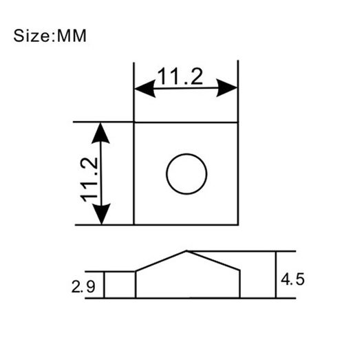 电吉他双摇弦枕铁片 弦锁器压弦金属片 琴枕固弦铁块  黑色+螺丝 - 图2