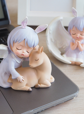 速发安妮宝贝天公摆少件心车载家居办使室桌面圣诞节装饰品生日礼