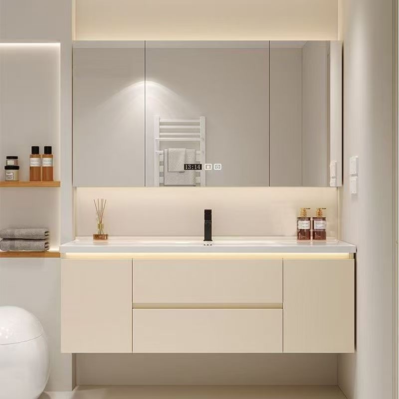 浴室柜陶瓷一体盆实木62厘米72cm82智能洗漱台92厘米102cm112公分 - 图3