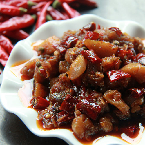 四川特产自贡冷吃兔  零食小吃麻辣兔肉兔丁 - 图0
