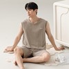 Modal men's vest pajamas set