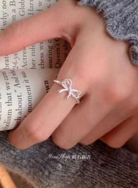 少女感满满！精致百搭蝴蝶结戒指