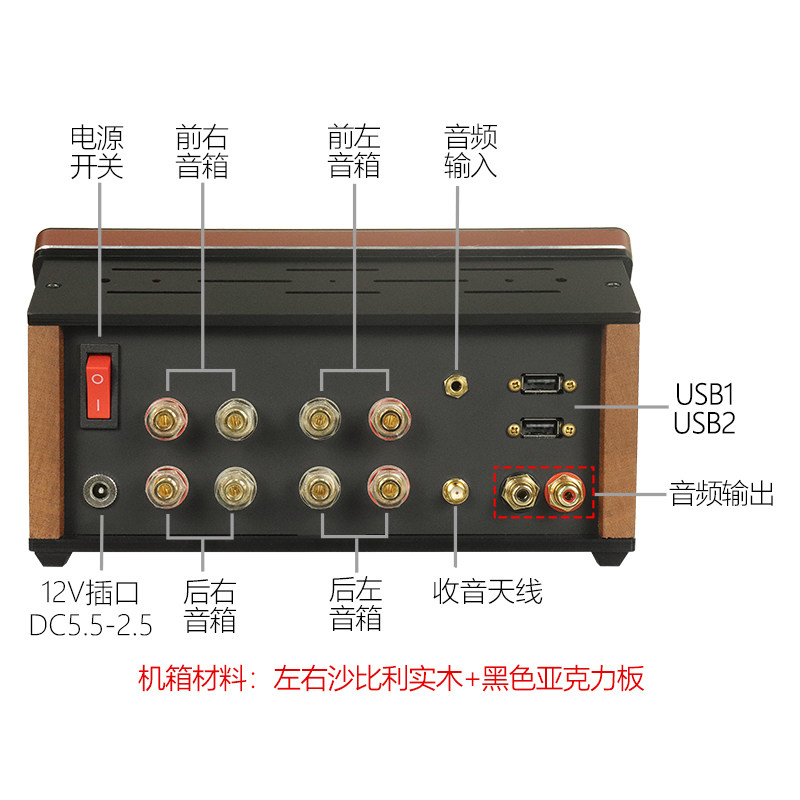 大屏车载导航改装家用播放器无损音乐视频USB蓝牙功放商铺播放机