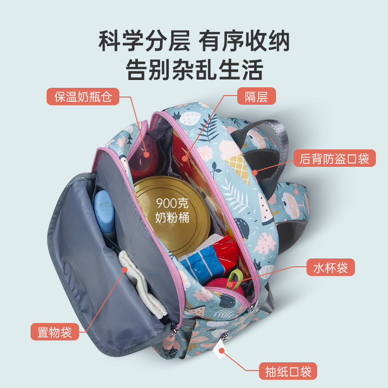 轻便新款妈咪包婴儿外出女潮双肩包 funtravol帆伦汀娜妈咪包/袋