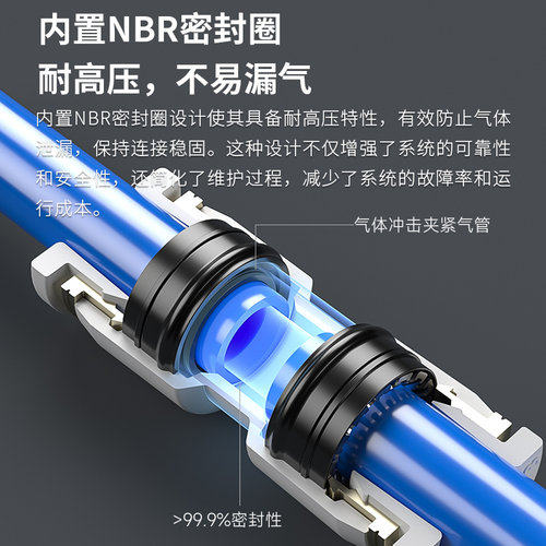 APY型三通快插塑料气管快速接头 PY-4/6/8/10/12/16mm气缸气管 - 图2