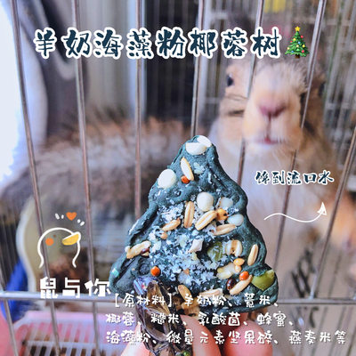 纯手工磨牙羊奶海藻椰蓉树松鼠土拨鼠龙猫花枝鼠磨牙零食蔬菜饼干 虎窝淘