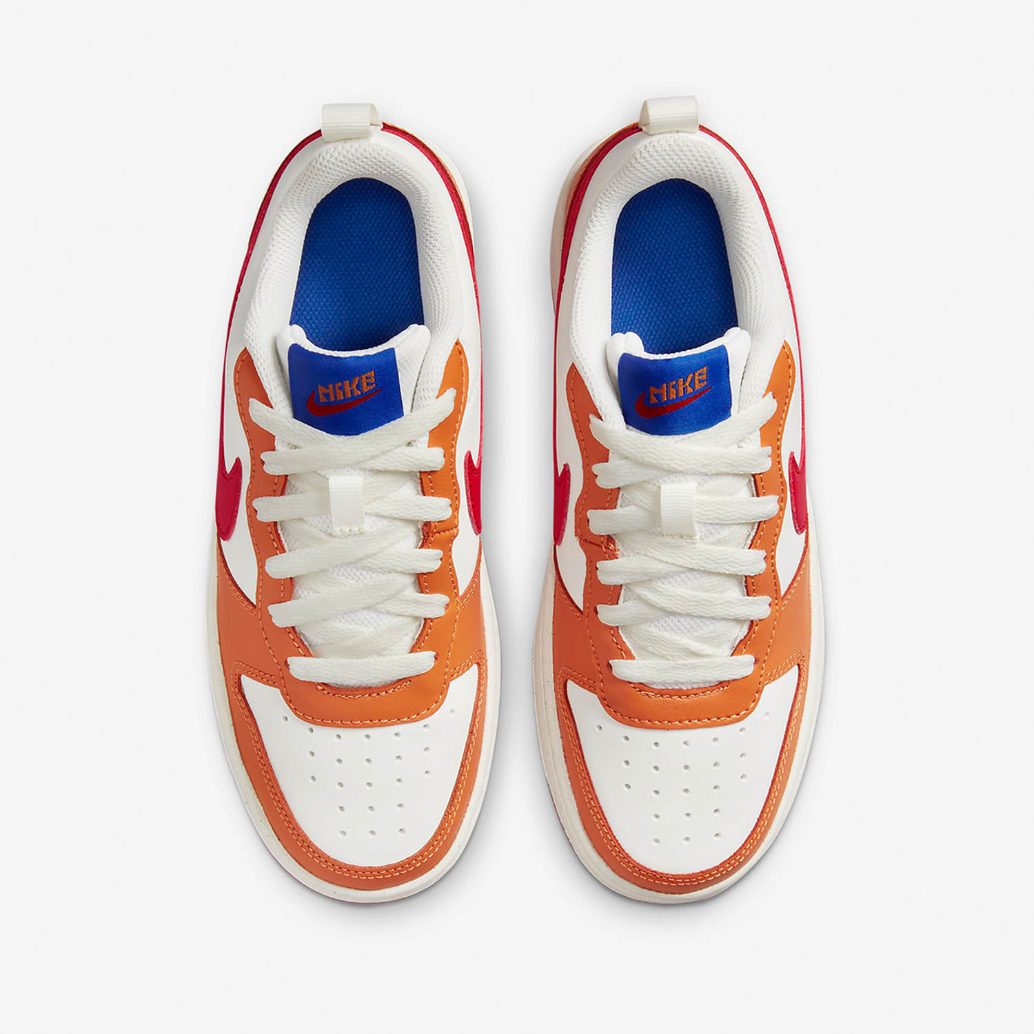 Nike耐克Court Borough白橙女鞋低帮休闲板鞋复古男鞋BQ5448-119,淘宝优惠券,粉丝福利购,淘宝优惠卷