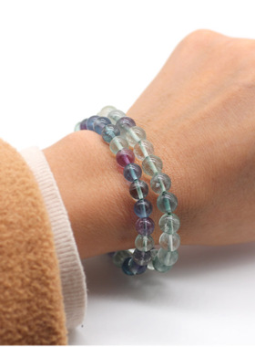 天然正品萤石手链民族风