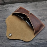 Портативные высококлассные кожаные ретро солнцезащитные очки ручной работы на солнечной энергии, из натуральной кожи, воловья кожа