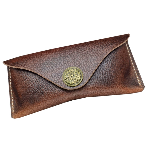 Портативные высококлассные кожаные ретро солнцезащитные очки ручной работы на солнечной энергии, из натуральной кожи, воловья кожа