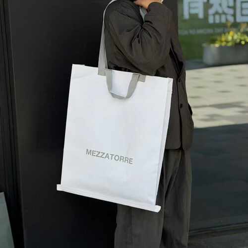 高端服装店编织袋防水买手环保袋牛皮纸加厚编织袋购物礼品袋定制 - 图2
