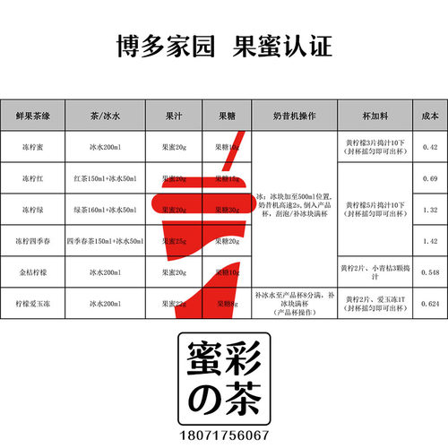博多家园果蜜风味饮料奶茶原料柠檬水专用伴侣冲饮柠檬水原料调味 - 图1