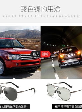 变色偏光近视墨镜男定制带有度数太阳镜驾驶开车眼镜司机蛤蟆镜潮