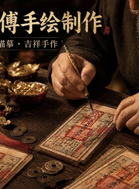 【龙虎师傅推荐】钱母贴纸老师赐浮手绘才手工盖印银票钞票 贴纸