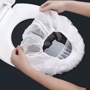 一次性马桶垫旅行粘贴马桶圈套无纺布套入式坐便套孕产妇坐厕纸套 - 图0