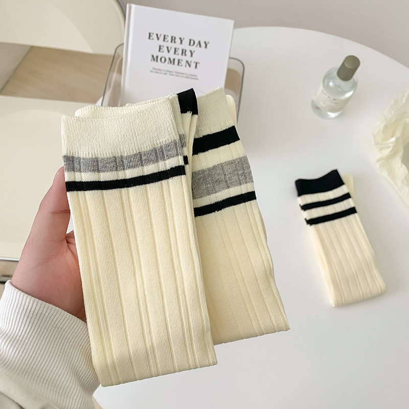 显瘦小腿袜女秋冬纯棉日系jk中高筒袜学院风过膝长筒袜子女春秋款,淘宝优惠券,粉丝福利购,淘宝优惠卷