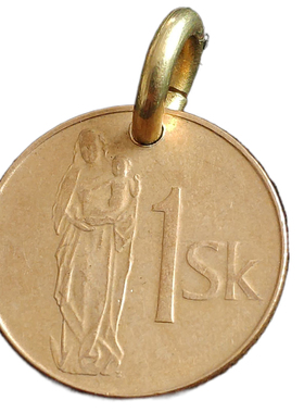 手工制作项链硬币情侣吊坠