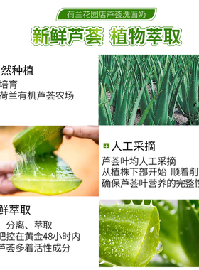 荷兰花园店芦荟洗面奶原装进口