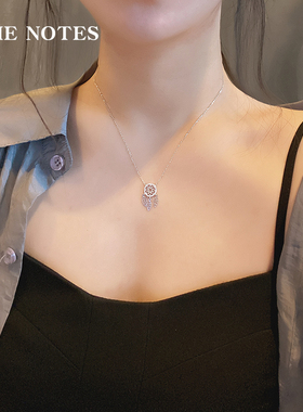 韩国民族风七夕生日礼物锁骨链