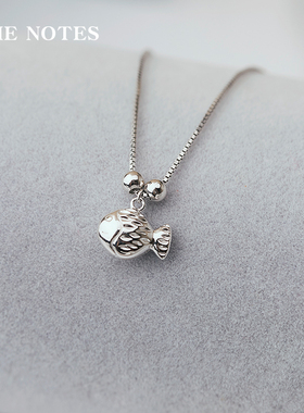 小鱼925925银女可调节简约锁骨链