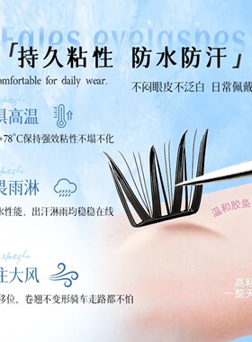 颖睫小雪花假眼睫毛贴免胶书免胶自然逼真浓密款素颜仿真