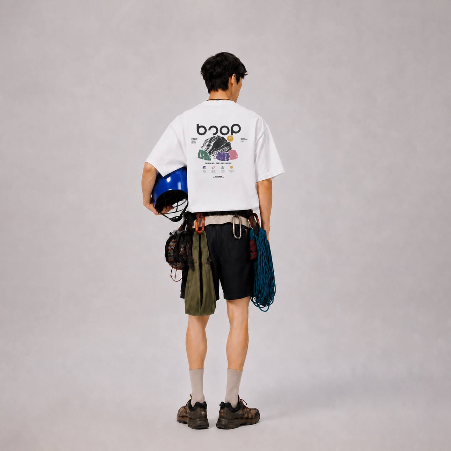 BENPANDA COMMUTE TO WILD印花短袖T恤男女新款纯棉透气2026夏季