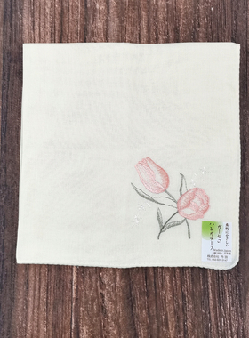 日本制造NIWAGAUZE刺绣手帕