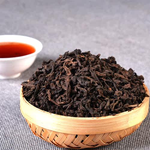 普洱茶熟茶散茶袋装5斤云南勐海古树普洱大叶陈年特级小青柑茶叶 - 图0
